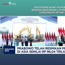Video: Prabowo Resmikan Proyek Baterai EV Terbesar Asia Rp 96 Triliun