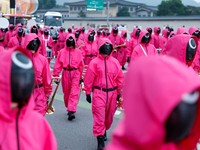 Potret Karakter Serial Squid Game 'Invasi' Pusat Kota Seoul