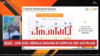 Video: BPS: Surplus Neraca Dagang RI Mei 2025 Sebesar USD 4,3 Miliar