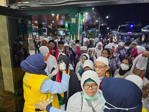 367 Jemaah Haji Kloter 14 Tiba di Palembang, 2 Orang Masih Dirawat di Arab Saudi