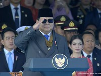 Prabowo Hadiri HUT ke-79 Bhayangkara, Ucapkan Terima Kasih ke Polri
