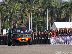 Puncak Hari Bhayangkara Selesai, Rekayasa Lalin di Kawasan Monas Situasional