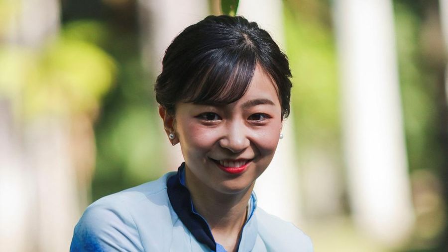 Putri Kako dari Jepang mengunjungi Kebun Raya (Jardim Botanico), di Rio de Janeiro, Brasil 13 Juni 2025. (REUTERS/Ricardo Moraes)