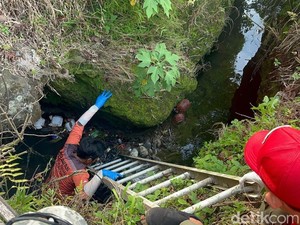 Mayat Bayi Laki-laki Ditemukan di Sungai depan Kantor PLN Pacet Mojokerto