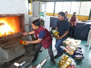Bareskrim Polri Musnahkan Sabu hingga Ekstasi Rp 222 Miliar