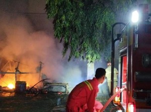 4 Kios di Pasar Cibinong Bogor Kebakaran Dipicu Gas Bocor