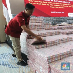 Penampakan Uang Rp1,37 T Sitaan Kejagung dari Kasus Korupsi Ekspor CPO