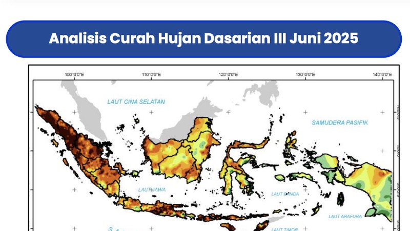 Analisis dinamika atmosfer laut dan analisis curah hujan bulan Juli – Desember 2025. (Dok. BMKG)