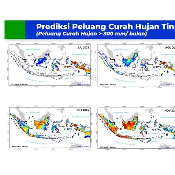 Penampakan Wilayah RI Terancam Hujan Lebat, Daerah Ini Malah Kemarau
