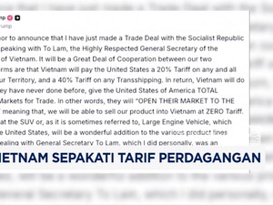 Video: Diam-diam, AS-Vietnam Teken Kesepakatan Perdagangan