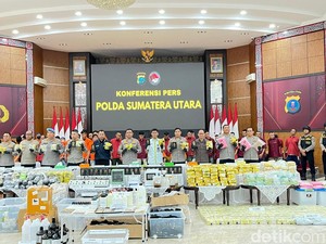 Polda Sumut Amankan 1,2 Ton Sabu