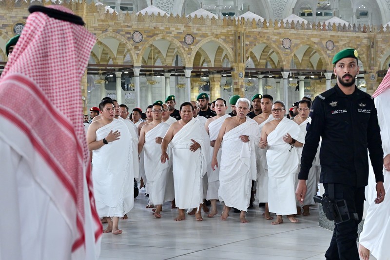 Presiden Prabowo Subianto Tunaikan Ibadah Umrah ditengah kunjungan kenegaraan. (Dok. Biro Pers Sekretariat Presiden/Muchlis Jr)