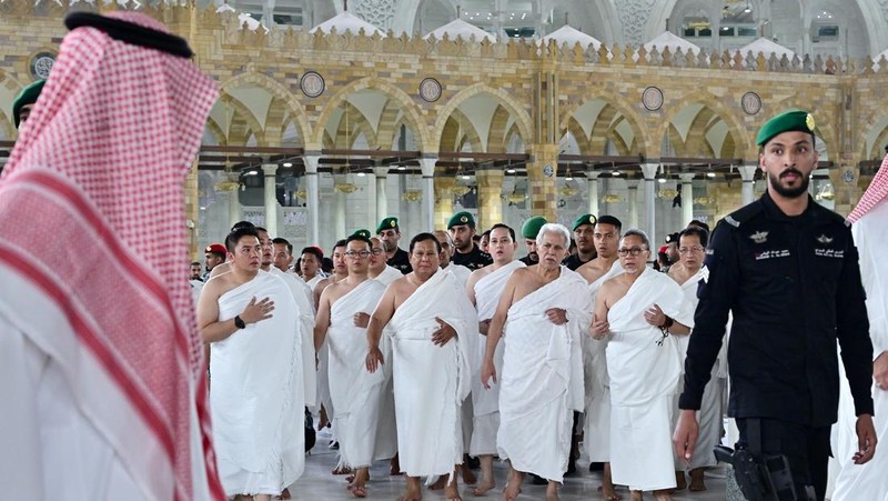 Presiden Prabowo Subianto Tunaikan Ibadah Umrah ditengah kunjungan kenegaraan. (Dok. Biro Pers Sekretariat Presiden/Muchlis Jr)