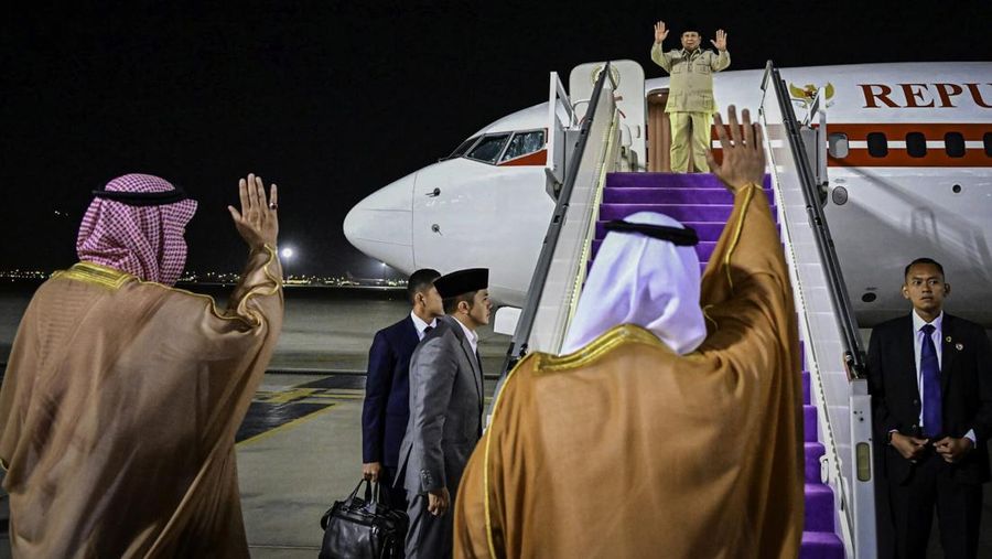 Presiden Republik Indonesia, Prabowo Subianto, mengakhiri kunjungan kenegaraannya di Kerajaan Arab Saudi dan bertolak meninggalkan Jeddah pada Kamis, 3 Juli 2025. (Dok. BPMI Setpres)