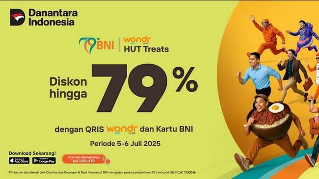 Sambut HUT ke-79, BNI Tebar Promo Serba 79 dan Undian Spektakuler