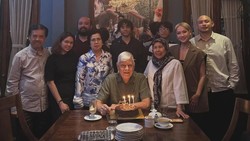 Adem! BCL dan Tiko Aryawardhana Rayakan Ultah Ayah Ashraf Sinclair di Jakarta