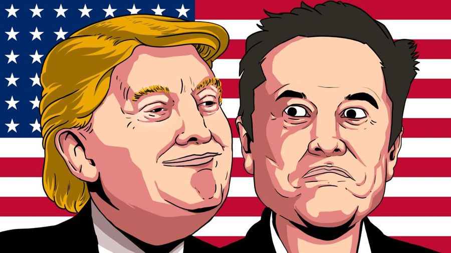 Duel Dua Titan: Begini Peta Pertarungan Harta Trump vs Musk