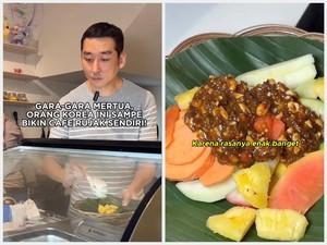 Ketagihan Buatan Mertua, Orang Korea Ini Buka Kedai Rujak Tradisional