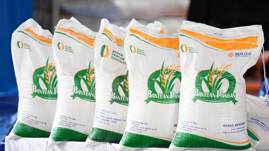 Program bantuan pangan beras yang menjadi bagian dari penebalan bantuan sosial tahun 2025 untuk memberi stimulus ekonomi ke masyarakat, secara resmi telah ditugaskan kepada Perum Bulog. (Dok. Bapanas)