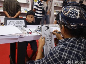 Sketsa Wajah Rp 50 Ribuan Laris di PKB 2025, Cuma 10 Menit Langsung Jadi