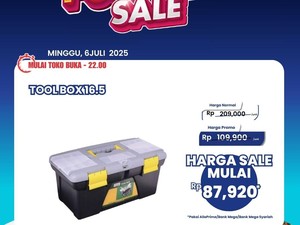 Transmart Full Day Sale, Aneka Tool Box Mulai Rp 87 Ribu