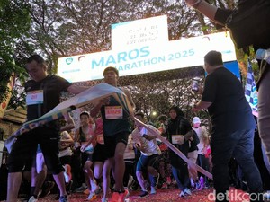 2.000 Pelari Ramaikan Maros Marathon 2025, Peserta Lewati Jalur Wisata
