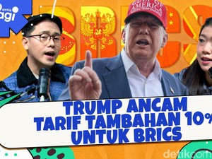 Trump Ancam Tarif Tambahan 10% untuk BRICS