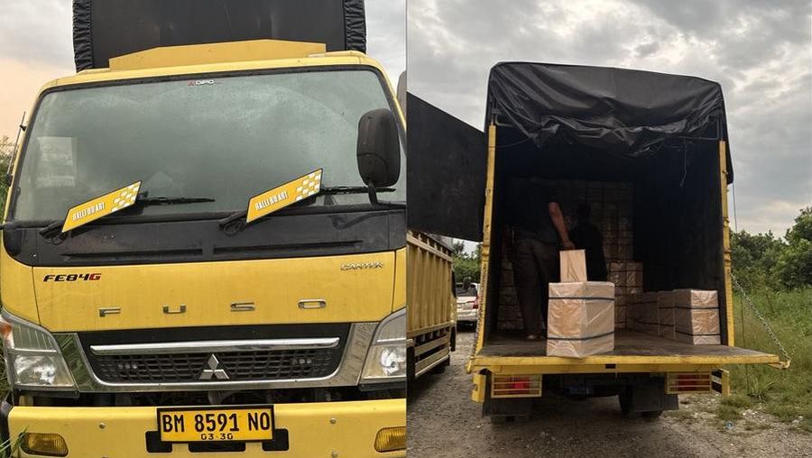 Direktorat Jenderal Bea dan Cukai berhasil menggagalkan upaya penyelundupan ribuan karton rokok ilegal yang diangkut menggunakan dua unit kapal cepat (high speed craft/HSC) di kawasan Sungai Rokan, Pulau Perdamaran, Jumat dini hari (4/7). (Dok Bea Cukai)