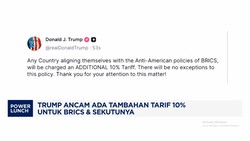 Video: Trump Ancam Ada Tambahan Tarif 10% Untuk BRICS & Sekutunya