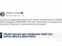 Video: Trump Ancam Ada Tambahan Tarif 10% Untuk BRICS & Sekutunya