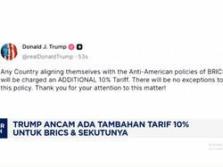 Video: Trump Ancam Ada Tambahan Tarif 10% Untuk BRICS & Sekutunya