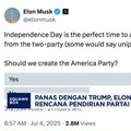 Video: Panas Dengan Trump, Elon Musk Umumkan Rencana Bikin Partai Baru