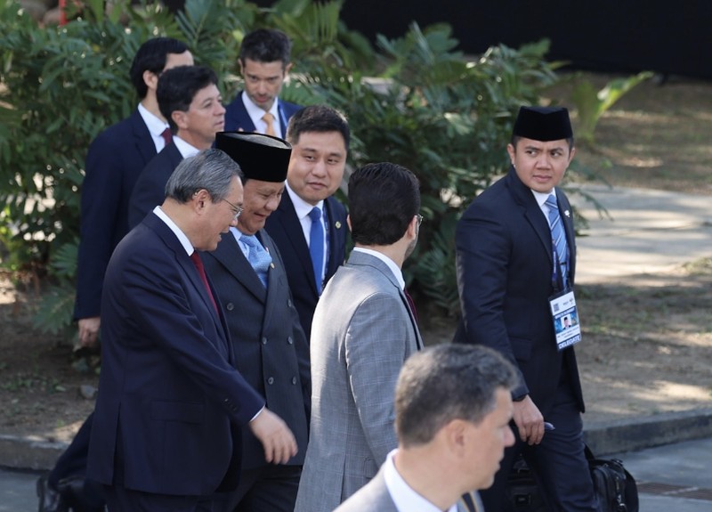 Presiden Prabowo Subianto menghadiri hari pertama Konferensi Tingkat Tinggi (KTT) BRICS 2025 di Rio de Janeiro, Brasil, Minggu (6/7/2025). (Dok. Sekretariat Presiden) Presiden Prabowo Subianto menghadiri hari pertama Konferensi Tingkat Tinggi (KTT) BRICS 2025 di Rio de Janeiro, Brasil, Minggu (6/7/2025). (Dok. Sekretariat Presiden)
