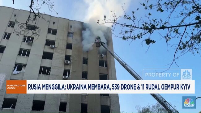 Video: Rusia Menggila, 539 Drone dan 11 Rudal Gempur Kyiv