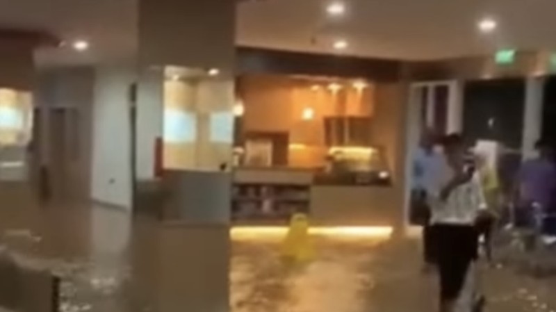 Banjir di daerah Jonggol, Kabupaten Bogor. (Media Sosial via detikcom)