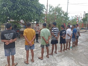 8 Pemuda Mabuk Moke dan Bikin Onar di Kupang Diamankan Polisi