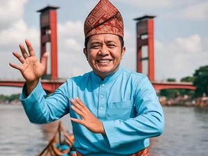Gubernur Sumsel Herman Deru Ikut Tren Pacu Jalur di Sungai Musi