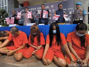 Pengedar-Bandar di Gresik Diringkus, 577 Gram Sabu dan 171 Inex Disita