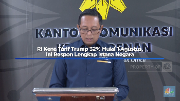 RI Kena Tarif Trump 32% Mulai 1 Agustus, Ini Respon Lengkap Istana