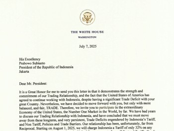 Trump Jatuhkan Tarif 32% ke RI, Pakar UI Bilang Ini