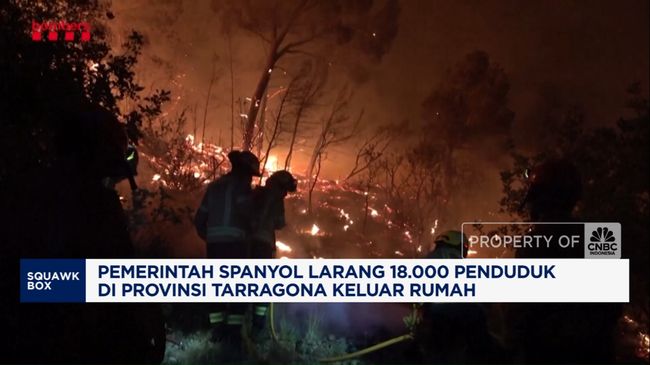 Video: Kebakaran Besar Spanyol, 18 Ribu Penduduk Dilarang Keluar Rumah