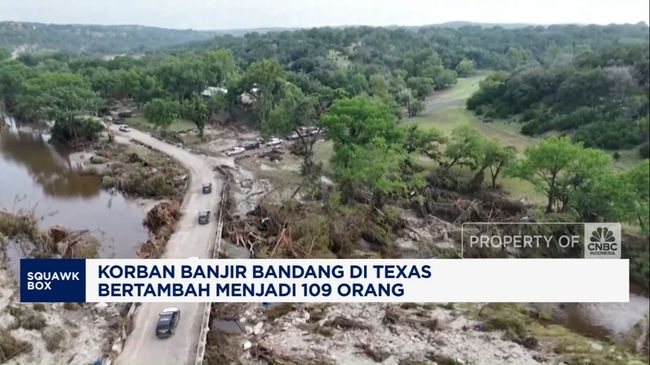 Video: Korban Banjir Bandang di Texas Bertambah Menjadi 109 Orang