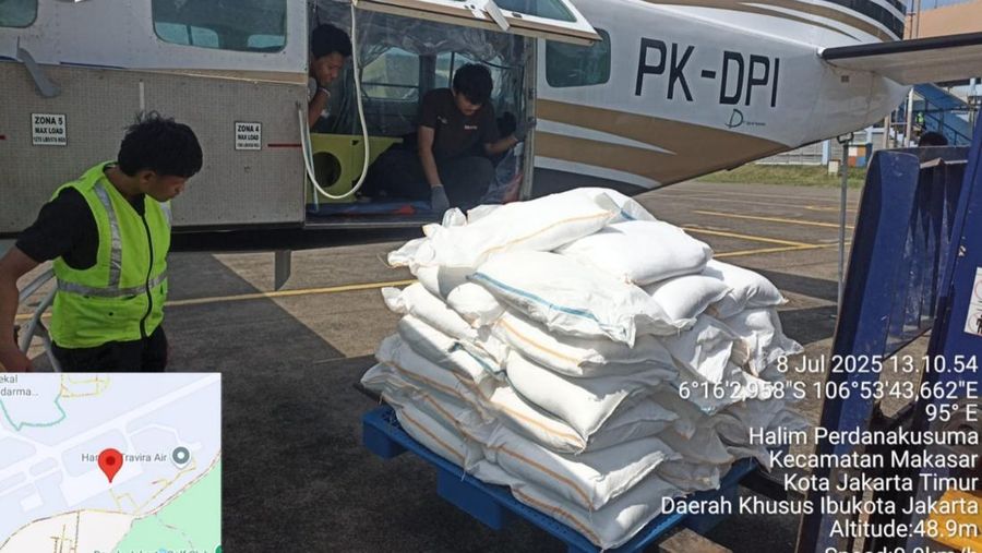 Sebagai upaya percepatan penanganan darurat banjir di area Jakarta Raya, BNPB melakukan operasi modifikasi cuaca (OMC) pada 7-11 Juli 2025 mendatang. (Dok. BNPB)