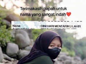 Viral Wanita dengan Nama Dini Hari Mentariku Lahir, Ini Kisah Haru di Baliknya