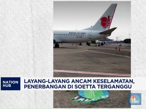 Video: Ancam Keselamatan, Penerbangan di Soetta Terganggu Layangan