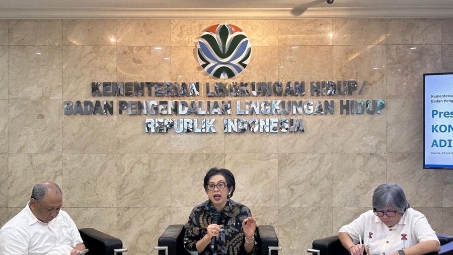 Konferensi Pers Penilaian Anugerah Adipura Baru Tahun 2025 di Jakarta Timur, Kamis (10/7/2025)/Elga Nurmutia