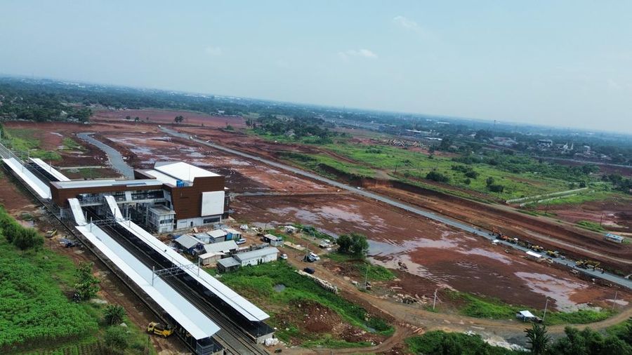 Penampakan Stasiun Jatake, stasiun KRL baru warga BSD. (Dok. Sinar Mas Land)