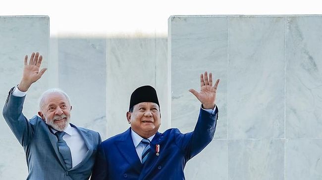 Momen Mesra Prabowo Subianto dan Lula da Silva di Istana Planalto Brasil