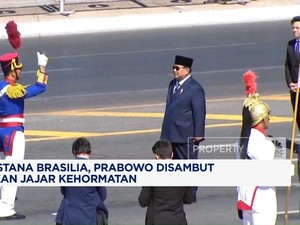 Video: Tiba Istana Brasilia, Prabowo Disambut Pasukan Jajar Kehormatan