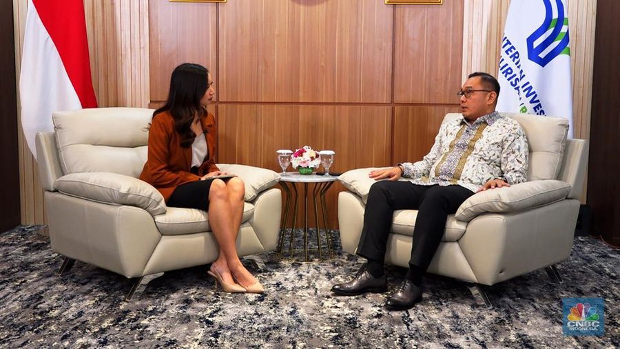 Wakil Menteri Investasi dan Hilirisasi/Wakil Kepala Badan Koordinasi Penanaman Modal, Todotua Pasaribu dalam program CNBC Indonesia Economic Update. (CNBC Indonesia TV)